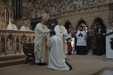 Laying on of hands -  Bishop George Stack  Josef Briffa 