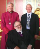 Archbishop Vincent with brothers John and Peter