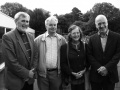 Left to right, speakers Bishop Patrick Lynch, Don Flynn, Mary Grey and Neil Jameson