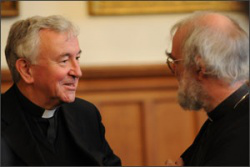 Archbishop Vincent Nichols, Archbishop of Canterbury Dr Rowan Williams at today's conference