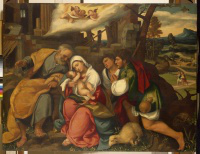  Bonifazio de 'Pitati, c.1520-1540, The Adoration of the Shepherds.