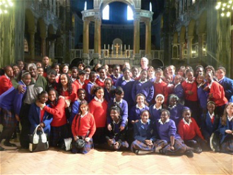 Choir in Westminster Cathedral with Vicar General Mgr Seamus O Boyle