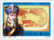 Fr Matteo depicted on Italian postage stamp.