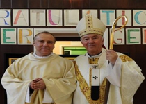 Fr Gerard O'Brien with Archbishop Vincent Nichols