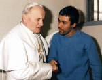 Pope John Paul II meets Mehmet Ali Agca in 1983