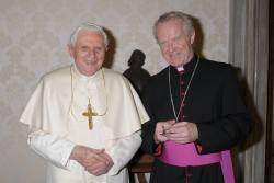 Pope Benedict with Bishop Keiran