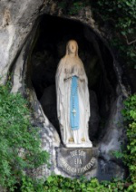 Statue of Our Lady of Lourdes in the Grotto