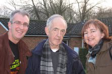 Tony and Denise with Fr Pat on their last visit in December