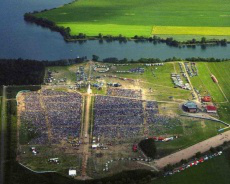 Bird's eye view of Lednica festival