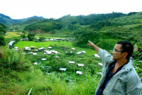 Villager points out homes at risk