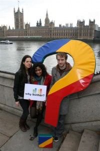 young campaigners at Westminster