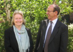 Dr  Rosemary Keenan (left) with Dr Jim Richards previous CEO of the Society