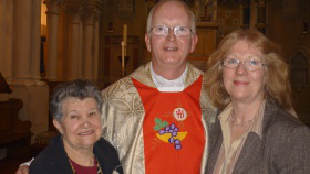 Annie Gailbraith, Fr Chris Vipers, Geraldine Powell