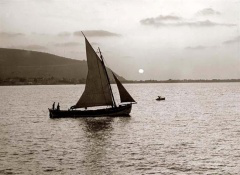 Fishing boat on Sea of Galilee, 1898
