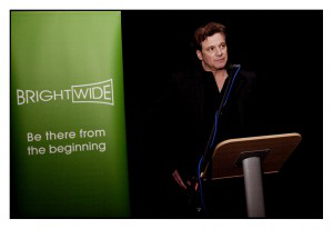 Colin Firth at Brightwide launch