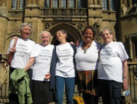 The five women protesters