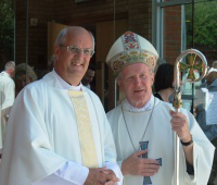 Fr Peter with Bishop Keiran
