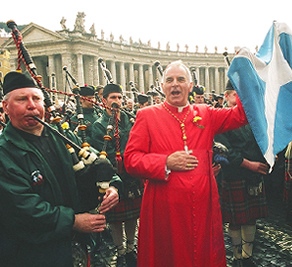 Cardinal O'Brien at the parade launch