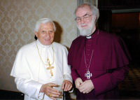 Pope Benedict with Dr Rowan Williams