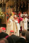 Archbishop of Canterbury greets Pope
