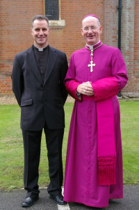 Fr Charles with Bishop Richard Moth