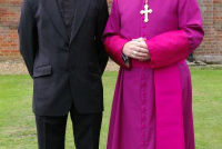 Fr Charles with Bishop Richard Moth