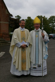 Fr Francis with Bishop Moth