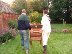 Fr Tony helping David