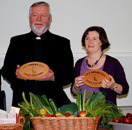 Fr James Crampsey SJ and Angela Campbell of the Lauriston Jesuit Centr