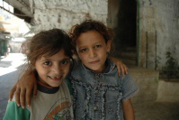 Wiki images. Palestinian girls, picture by Justin McIntosh, August 2004