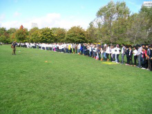 Warming up in Hyde Park