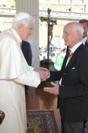 Pope Benedict meets Dr Straiton