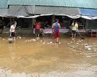 Mopping up after the floods