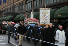 Procession passes Harrods
