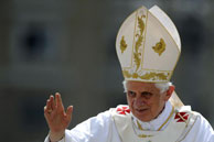 Pope Benedict during Edinburgh visit