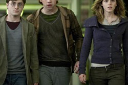 Daniel Radcliffe, Rupert Grint, Emma Watson in the latest Harry Potter adventure