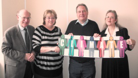 Ellen Teague (second from left) with Robert Blackman MP (second from right)