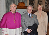 Archbishop Nichols, HE Tomas Müller Sproat with his wife, Claudia Bobadilla