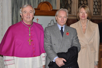 Archbishop Nichols, HE Tomas Müller Sproat with his wife, Claudia Bobadilla
