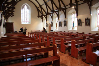 Parishioners put finishing touches to St Joseph's before it was reopened in June
