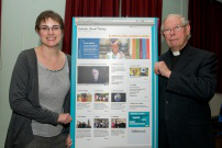 Christine Allen, Executive Director of Progressio with Bishop John Hine of Southwark Archdiocese 