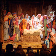 Living Nativity scene