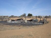 Motorwed - village in Darfur after attack by Sudanese airforce