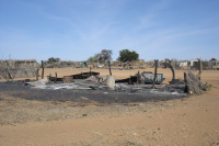 Motorwed - village in Darfur after attack by Sudanese airforce