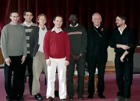 Archbishop Peter Smith with seminarians from Southwark at St John's Seminary, Wonersh