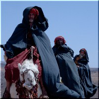 The Three Magi approach Bethlehem