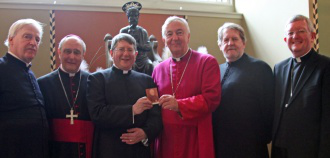 Archbishop Nichols, Bishops Longley & Hopes, with former Anglican Bishops Burnham, Newton & Broadhurst on 15 January