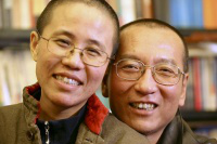 Liu Xia with Liu Xiaobo