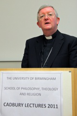 Archbishop Longley at lecture - image Peter Jennings