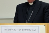 Archbishop Longley at lecture - image Peter Jennings 